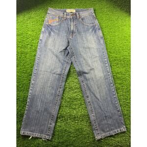 Basic Code Jeans Men's 34x32 Blue  Straight Leg 100% Cotton Casual Y2K Skater